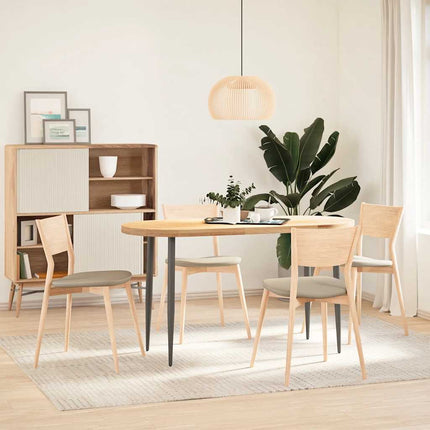 Bordsskiva 140x60x4 cm massiv ek oval