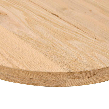 Bordsskiva 140x60x4 cm massiv ek oval