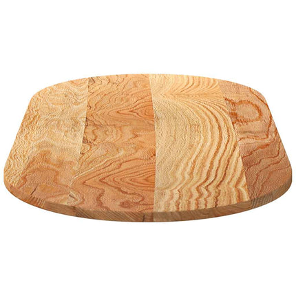 Bordsskiva ljusbrun 120x60x2 cm massiv ek oval