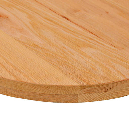 Bordsskiva ljusbrun 120x60x4 cm massiv ek oval