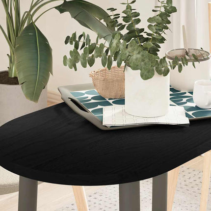 Bordsskiva mörkbrun 80x40x2 cm massiv ek oval