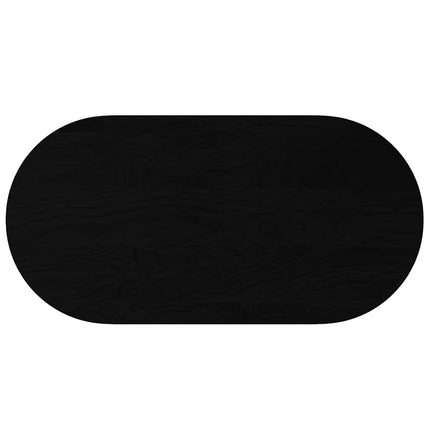 Bordsskiva mörkbrun 120x60x2 cm massiv ek oval