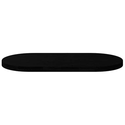 Bordsskiva mörkbrun 100x50x4 cm massiv ek oval