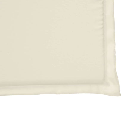 Sittdynor för trädgården 2 st gräddvit 45x45x2 cm fyrkantig