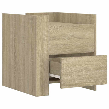 Sängbord sonoma-ek 45x50x50 cm konstruerat trä