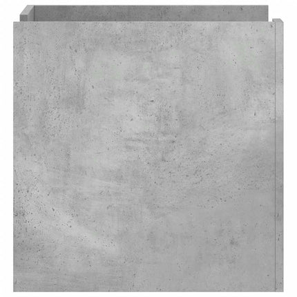 Sängbord betonggrå 45x50x50 cm konstruerat trä