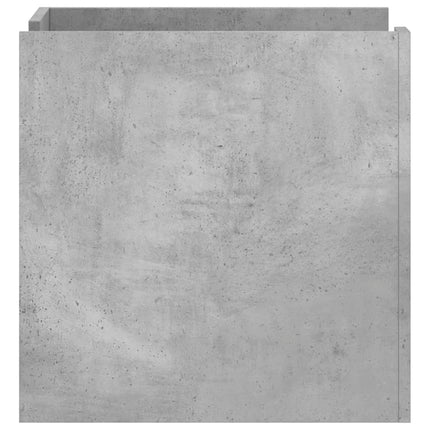 Sängbord betonggrå 45x50x50 cm konstruerat trä