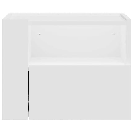 Väggmonterade sängbord 2 st vit 45x30x35 cm