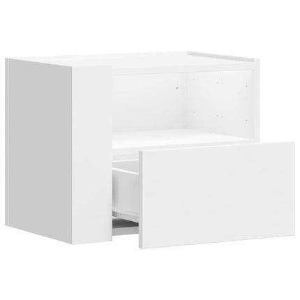 Väggmonterade sängbord 2 st vit 45x30x35 cm