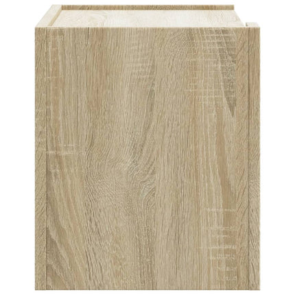 Väggmonterat sängbord sonoma-ek 45x30x35 cm