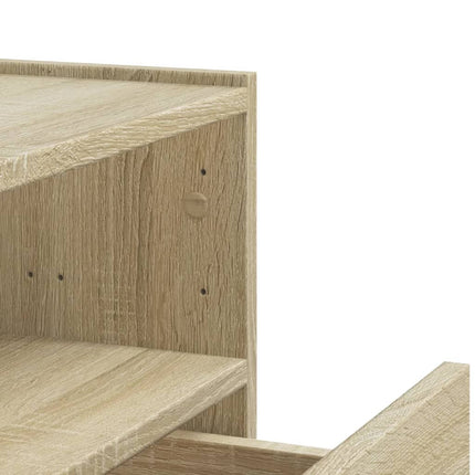 Väggmonterade sängbord 2 st sonoma-ek 45x30x35 cm