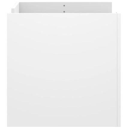 Soffbord vit 80x50x50 cm konstruerat trä