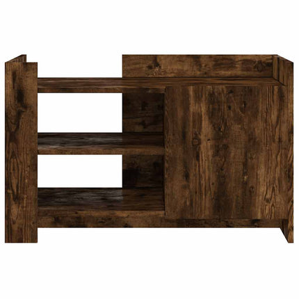 Soffbord rökfärgad ek 80x50x50 cm konstruerat trä
