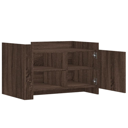 Soffbord brun ek 80x50x50 cm konstruerat trä