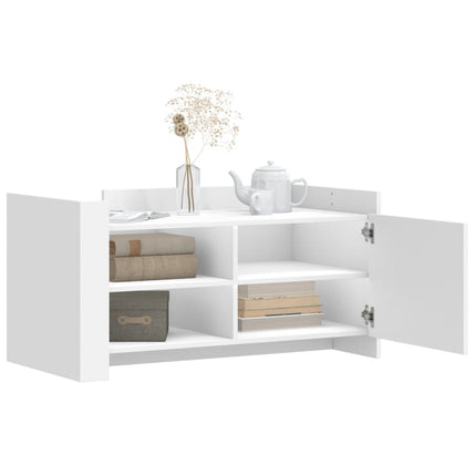 Soffbord vit 100x50x50 cm konstruerat trä