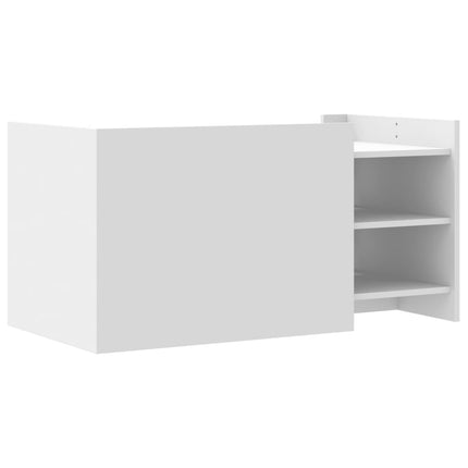 Soffbord vit 100x50x50 cm konstruerat trä