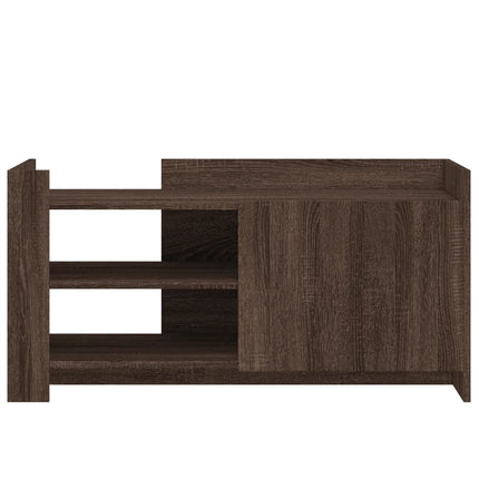 Soffbord brun ek 100x50x50 cm konstruerat trä