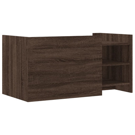 Soffbord brun ek 100x50x50 cm konstruerat trä