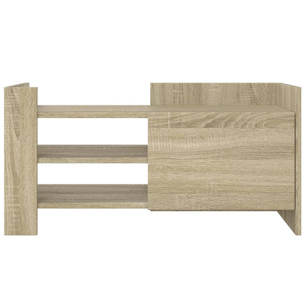 Tv-bänk sonoma ek 80x35x40 cm konstruerat trä