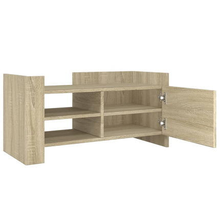 Tv-bänk sonoma ek 80x35x40 cm konstruerat trä