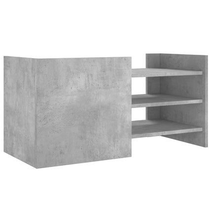 Tv-bänk betonggrå 80x35x40 cm konstruerat trä