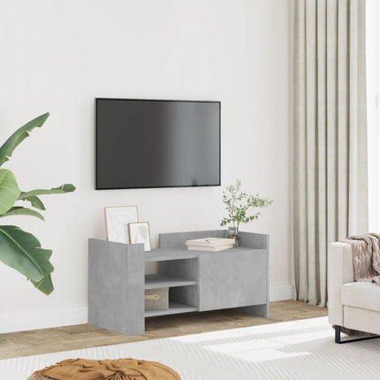 Tv-bänk betonggrå 80x35x40 cm konstruerat trä