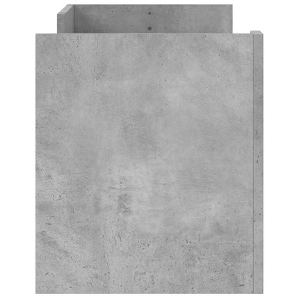 Tv-bänk betonggrå 100x35x40 cm konstruerat trä