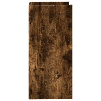 Skänk rökfärgad ek 45x35x75 cm konstruerat trä
