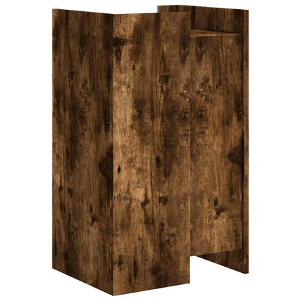 Skänk rökfärgad ek 45x35x75 cm konstruerat trä