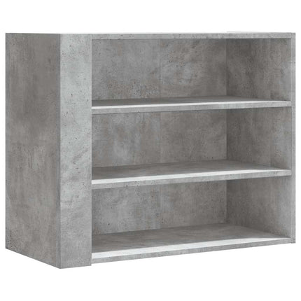 Väggskåp betonggrå 75x35x60 cm konstruerat trä
