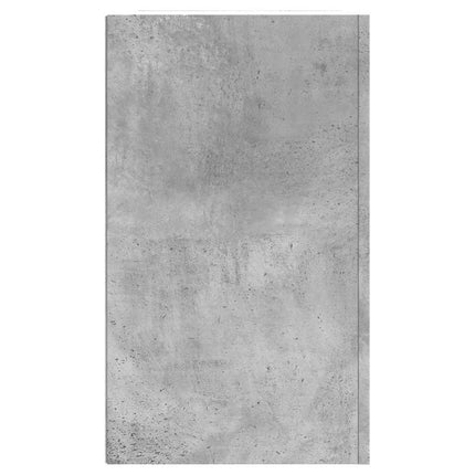 Väggskåp betonggrå 75x35x60 cm konstruerat trä