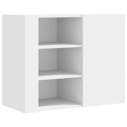 Väggskåp vit 75x35x60 cm konstruerat trä