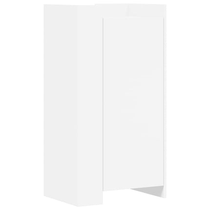 Skoskåp vit 52x37,5x100 cm konstruerat trä