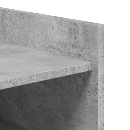 Skoskåp betonggrå 52x37,5x100 cm konstruerat trä