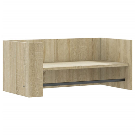 Vägghylla sonoma-ek 70,5x35x30,5 cm konstruerat trä