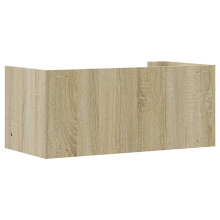 Vägghylla sonoma-ek 70,5x35x30,5 cm konstruerat trä
