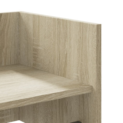 Vägghylla sonoma-ek 100x35x30,5 cm konstruerat trä