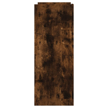 Konsolbord rökfärgad ek 100x35x90 cm konstruerat trä