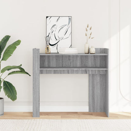 Konsolbord grå sonoma 100x35x90 cm konstruerat trä