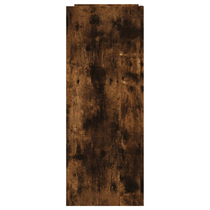 Konsolbord rökfärgad ek 100x35x90 cm konstruerat trä