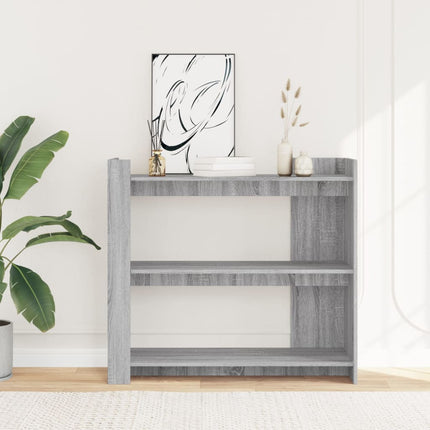 Konsolbord grå sonoma 100x35x90 cm konstruerat trä