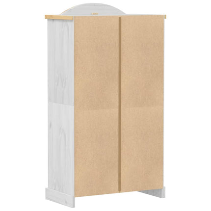 Garderob Corona vit 102x52x186 cm massiv furu