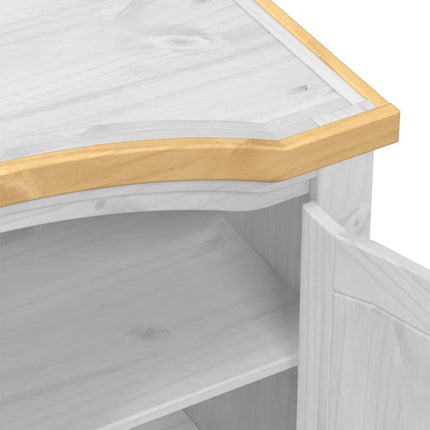Garderob Corona vit 102x52x186 cm massiv furu