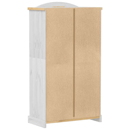 Garderob Corona vit 102x52x186 cm massiv furu