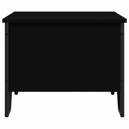 Soffbord svart 75x51x40 cm konstruerat trä