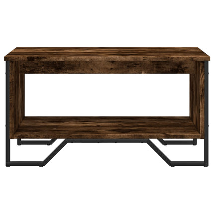 Soffbord rökfärgad ek 75x51x40 cm konstruerat trä