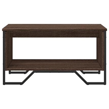 Soffbord brun ek 75x51x40 cm konstruerat trä