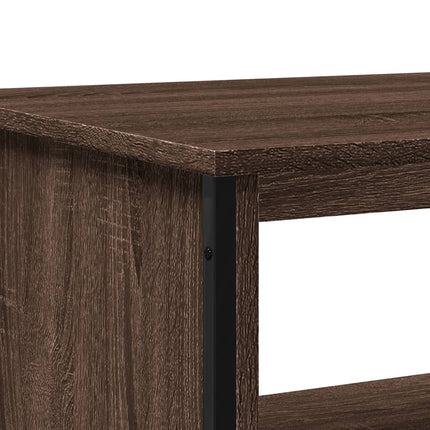 Soffbord brun ek 75x51x40 cm konstruerat trä