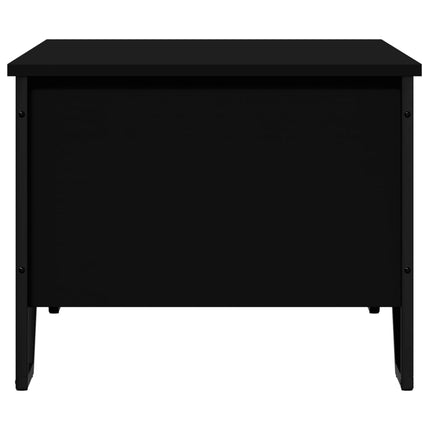 Soffbord svart 100x51x40 cm konstruerat trä