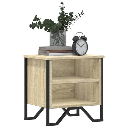 Sängbord 2 st sonoma-ek 40x30x40 cm konstruerat trä